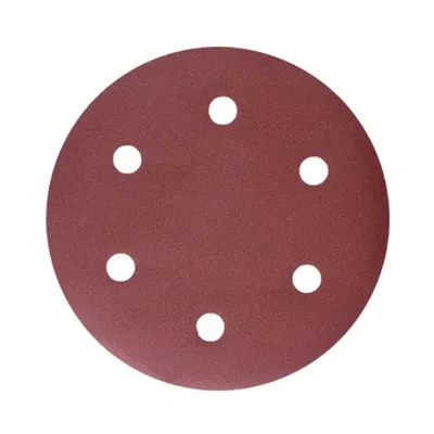 6- hulls sandpapirskive